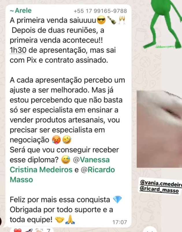 Primeira venda com Pix e contrato assinado após duas reuniões